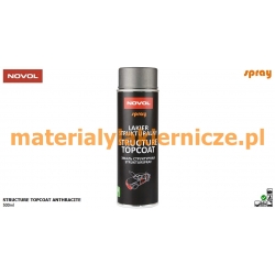 NOVOL SPRAY STRUCTURE TOPCOAT ANTHRACITE 500ml materialylakiernicze.pl